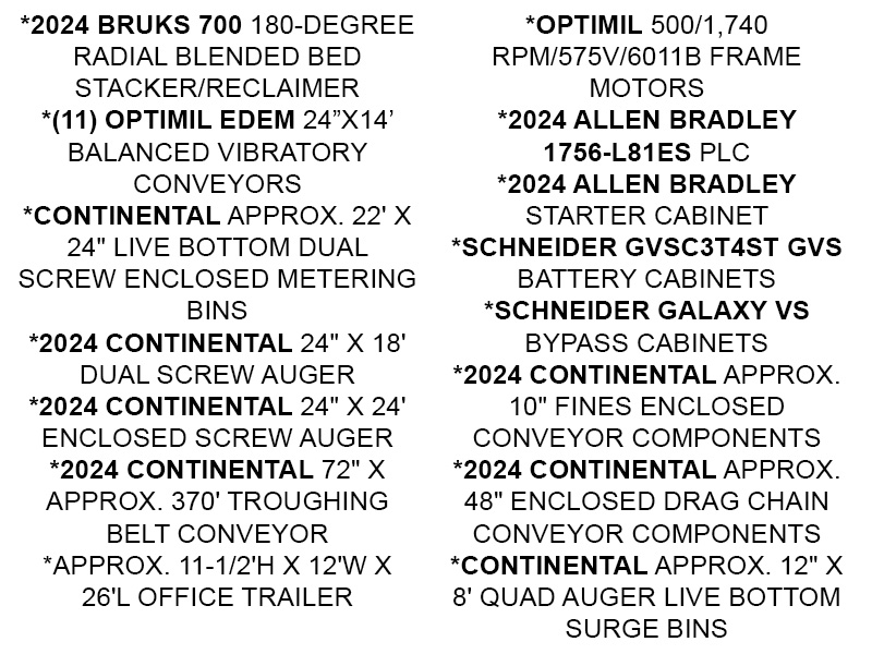 Items Not Listed - Click Here For More Information