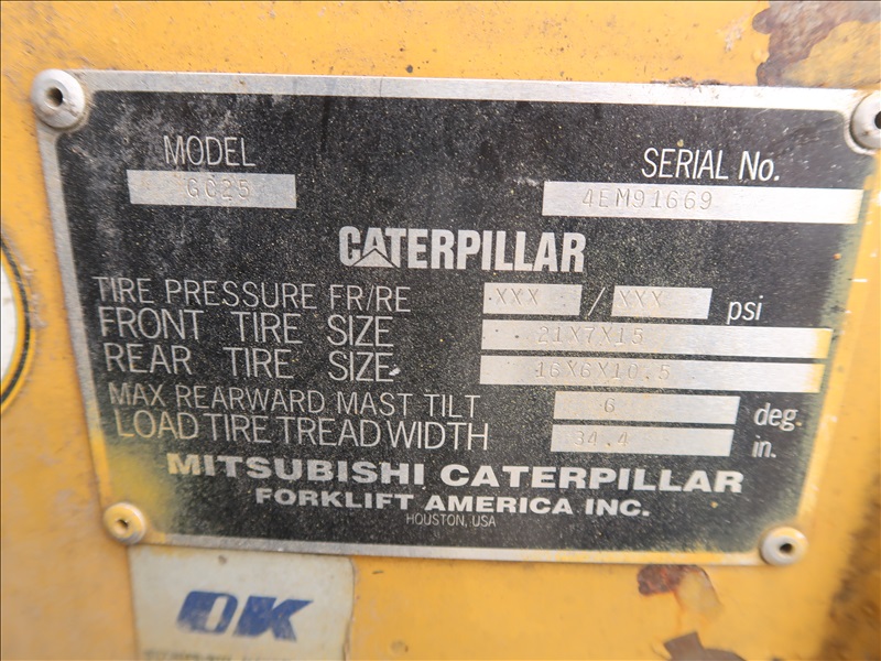 CAT GC25 FORK LIFT | KENMORE HEAVY EQUIPMENT, CONTRACTORS EQUIPMENT ...