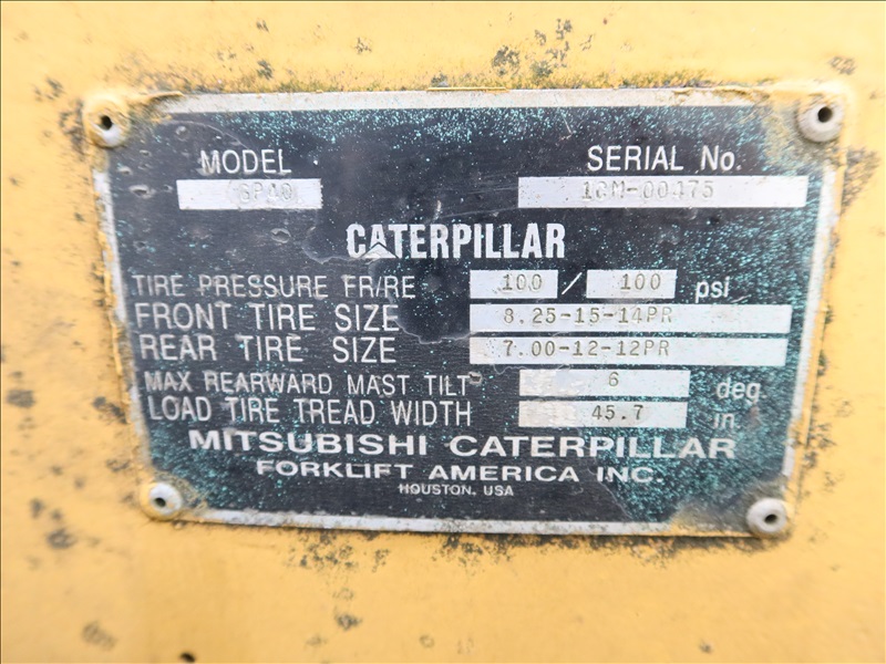 1994 CAT GP40 FORKLIFT LPG | MARYSVILLE HEAVY EQUIPMENT, CONTRACTORS ...