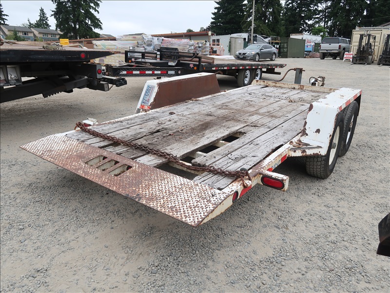 2000 Trail Max T-12-ut T A Tiltbed Equipment Trailer 