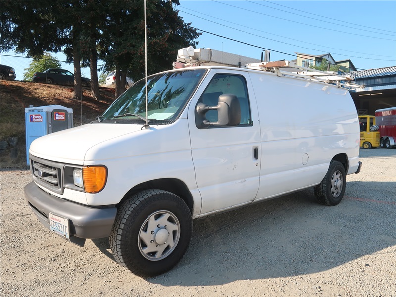 2007 FORD E250 CARGO VAN KENMORE HEAVY EQUIPMENT, CONTRACTORS