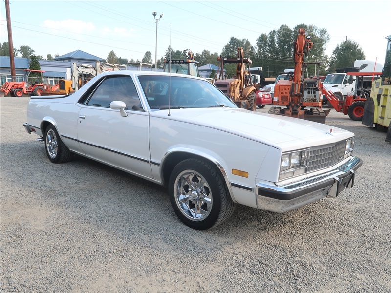 1984 CHEV EL CAMINO | KENMORE HEAVY EQUIPMENT, CONTRACTORS EQUIPMENT ...