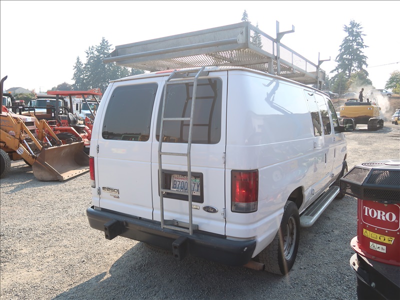 2012 FORD E250 CARGO VAN KENMORE HEAVY EQUIPMENT, CONTRACTORS