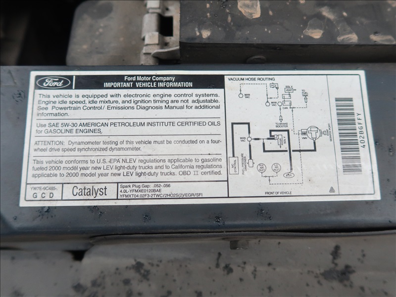 2000 MERCURY MOUNTAINEER SUV 4WD KENMORE HEAVY EQUIPMENT, CONTRACTORS