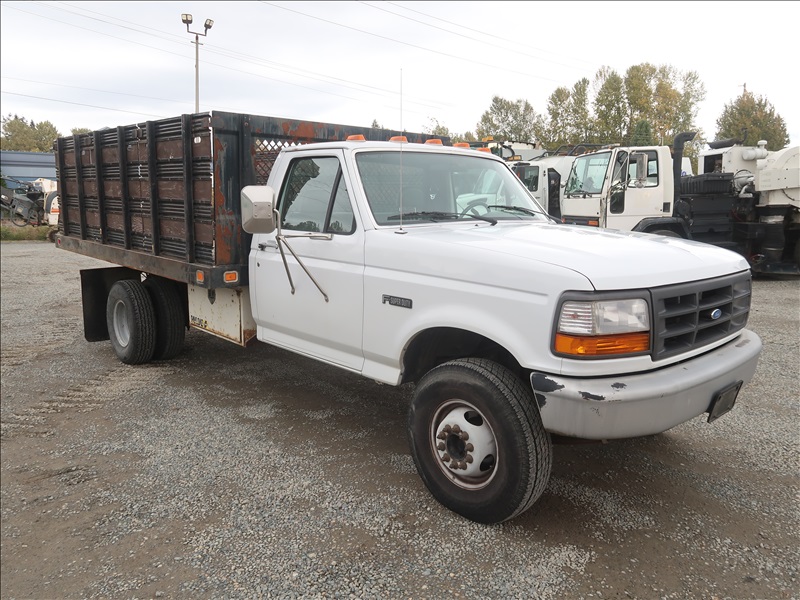 1995 FORD F450 FLATBED DUMP | *NEW DATE* KENMORE HEAVY EQUIPMENT ...