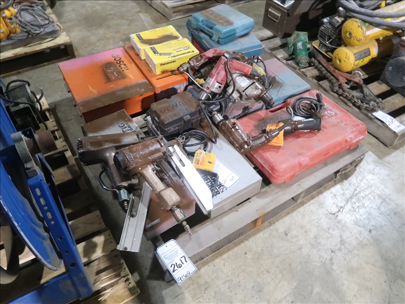 Lot Assorted Contractors Tools On This Pallet Marysville Tools And Equipment Online Auction 9695