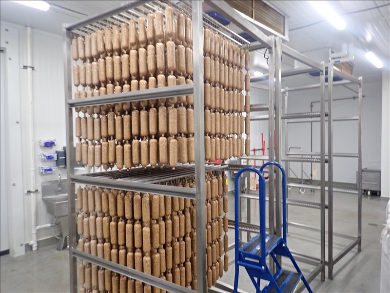 (45) S/S MEAT CURING RACKS ARTISAN CURED MEATS ONLINE AUCTION