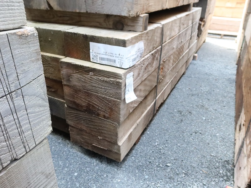 LOT, 6" X 16" RECLAIMED LUMBER, LENGTHS APPROX 8' (NO REMOVAL UNTIL