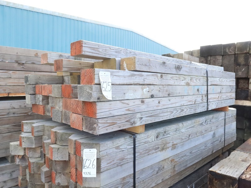 LOT, 4" X 6" RECLAIMED LUMBER, LENGTHS APPROX 7' 8' (NO REMOVAL UNTIL
