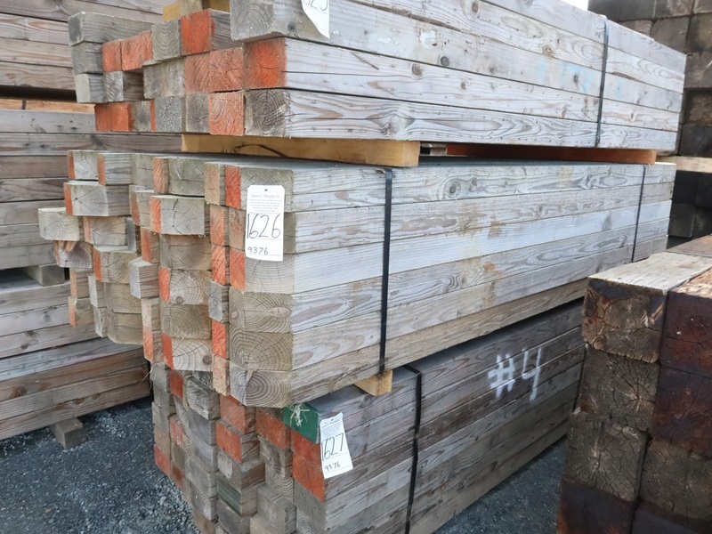 LOT, 4" X 6" RECLAIMED LUMBER, LENGTHS APPROX 8' (NO REMOVAL UNTIL