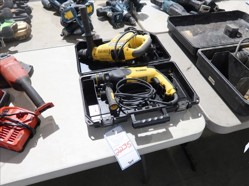 LOT, (2) ASSORTED DEWALT ROTO-HAMMERS, 120V | MARYSVILLE TOOLS ...