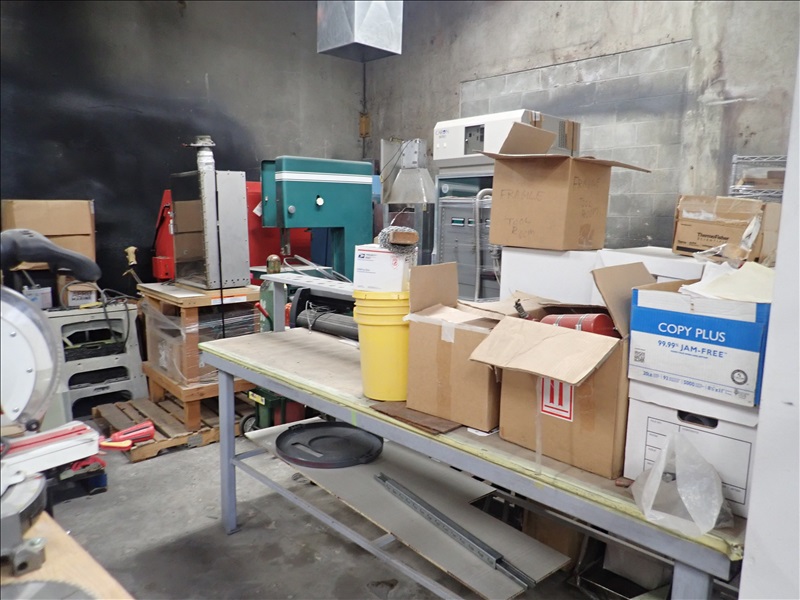 BANDSAW, WELDERS, SANDER, OXY/ACETYLENE CART, WIRE CART, POWER SUPPLIES ...