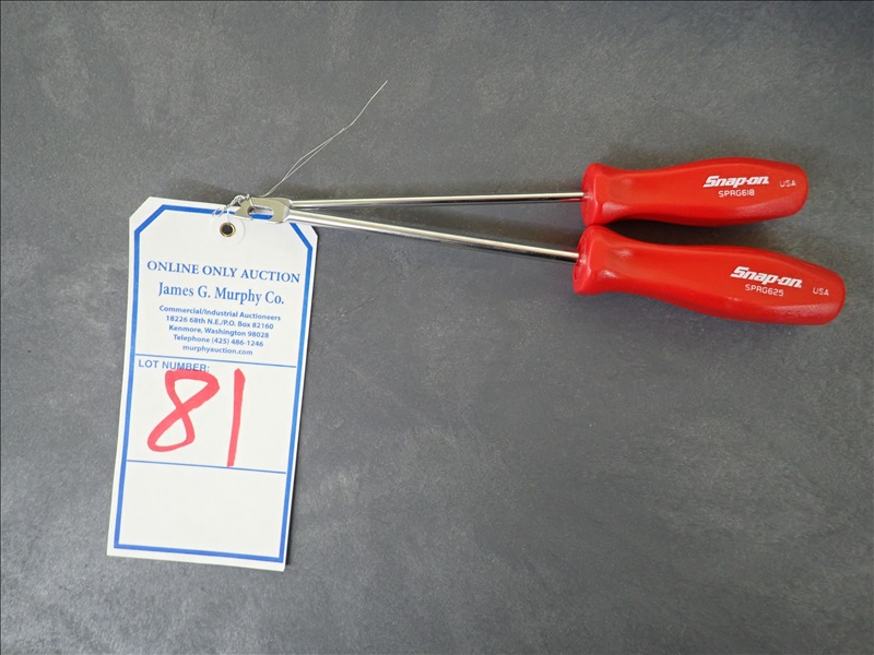 LOT, (2) SNAPON SPRING TOOLS CARR ENTERPRISES ONLINE AUCTION