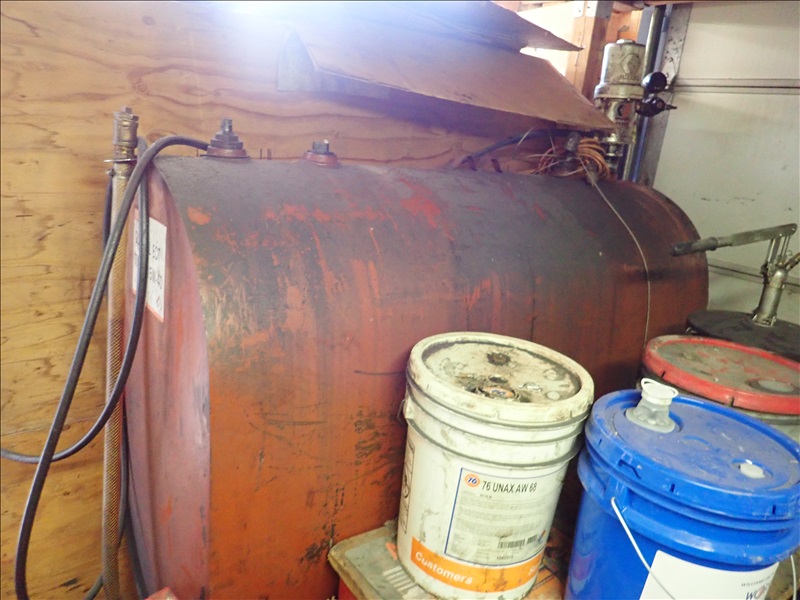 WASTE OIL TANK W/PUMP CERTIFIED CLEANING SERVICES ONLINE AUCTION