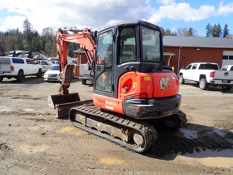 2018 KUBOTA KX057-4 MINI HYDRAULIC EXCAVATOR | COLUMBIA PACIFIC ...