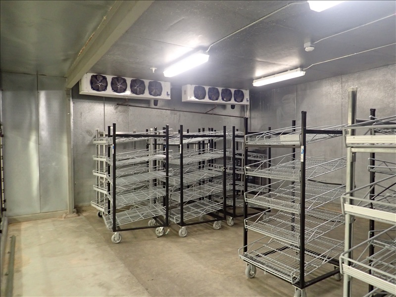 APPROX. 24’X20’X10’ WALK-IN DAIRY DISPLAY COOLER, (9) ANTHONY GLASS ...