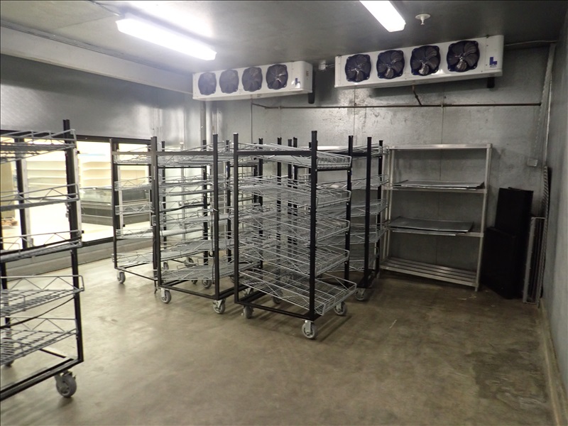 APPROX. 24’X20’X10’ WALK-IN DAIRY DISPLAY COOLER, (9) ANTHONY GLASS ...