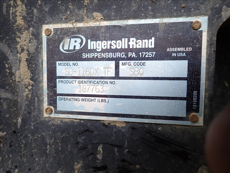 Ingersoll Rand Sd Dx Vibratory Smooth Drum Roller J R Hayes Corporation Retiring