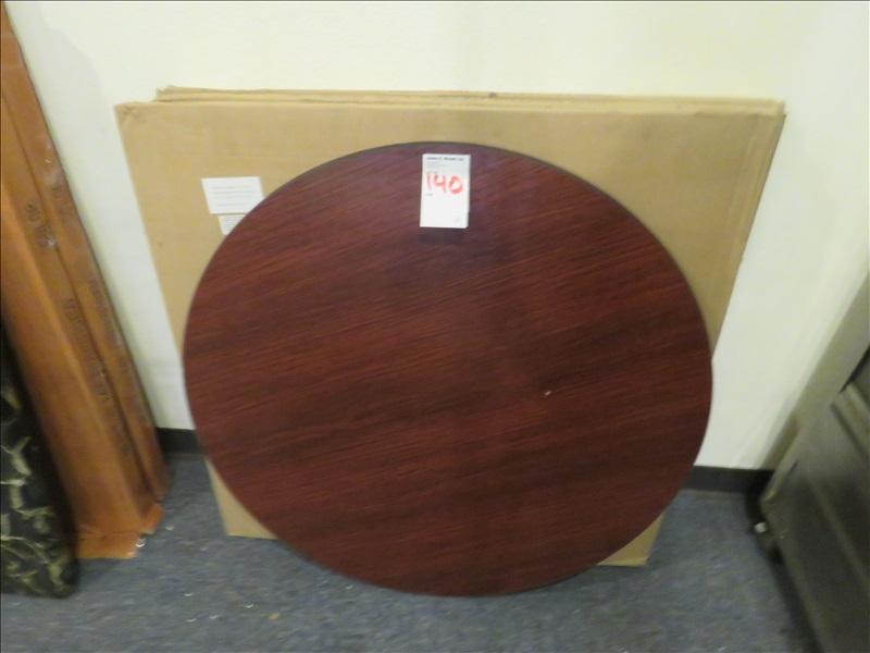 LOT, (3) 36" ROUND TABLE TOPS (NO LEGS/BASE) MONARCH TRADING