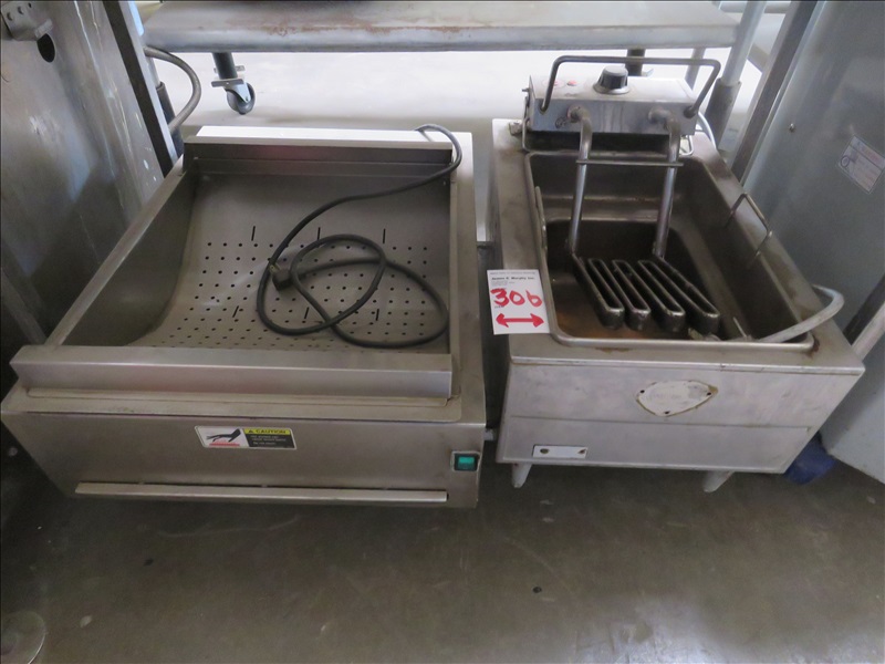 LOT, COUNTERTOP DEEP FRYER & DRAIN BOARD MONARCH TRADING CORPORATION