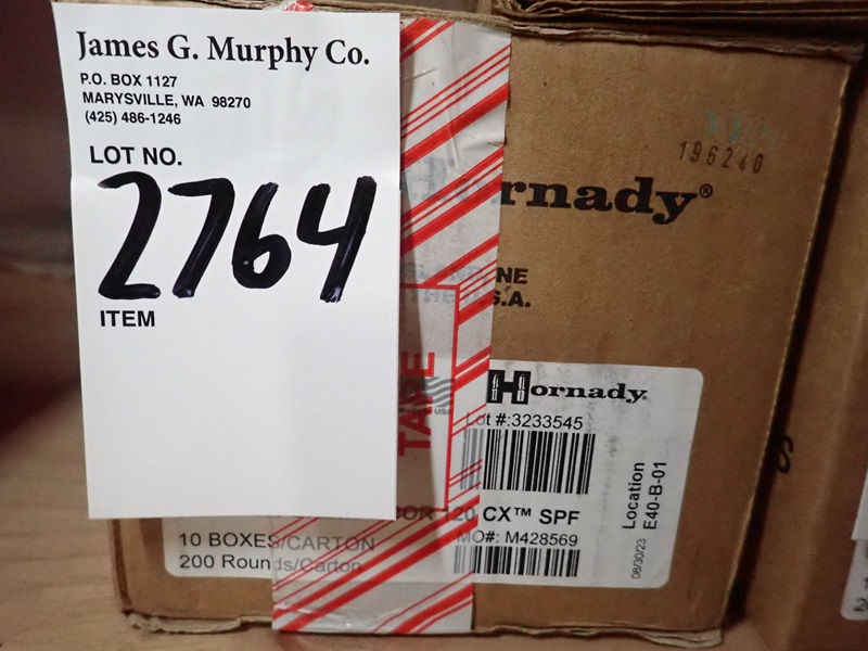 CASE OF (200) ROUNDS OF HORNADY 6.5 CREEDMOOR 120 CXSPF AMMO