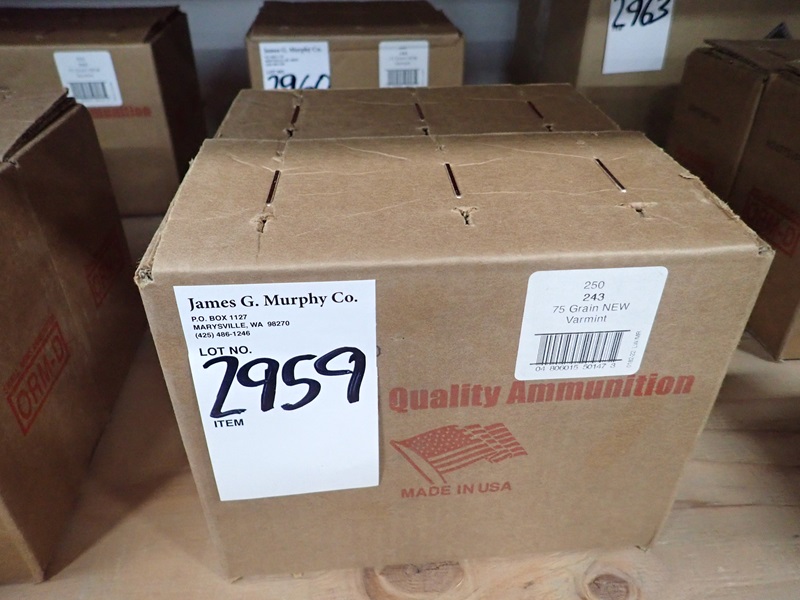 LOT, (2) CASES OF (250) ROUNDS PER CASE OF AMERICAN QUALITY AMMUNITION