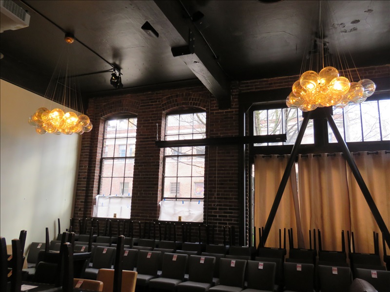 LOT, (3) DECORATIVE CEILING MOUNTED CHANDELIERS (LIGHTS ARE CEILING