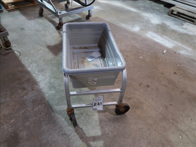ALUMINUM BULK MEAT DOLLY RESTAURANT EQUIPMENT ONLINE AUCTION