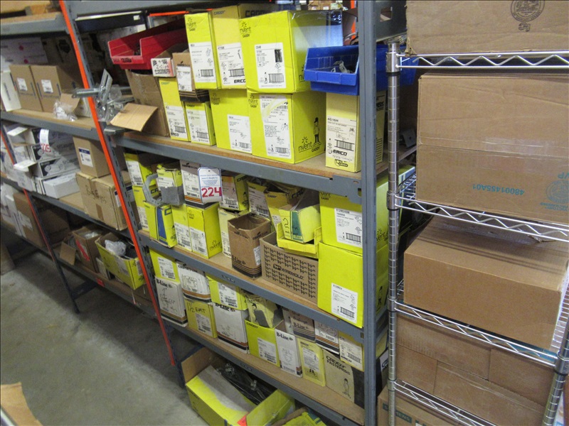 LOT, ASSORTED CADDY BOX HANGERS, BOWTIE SUPPORTS & CONDUIT SUPPORT