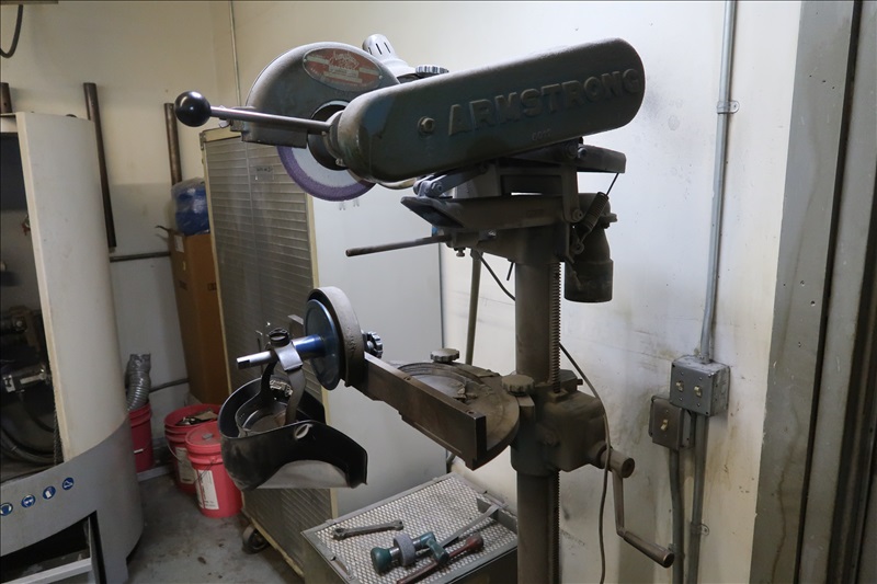 MISC. EQUIPMENT IN GRINDING ROOM TO INCLUDE ARMSTRONG CIRCLE SAW