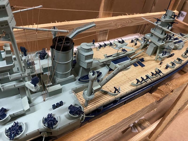 USS Texas battleship model in wooden crate with box Dimension approx ...