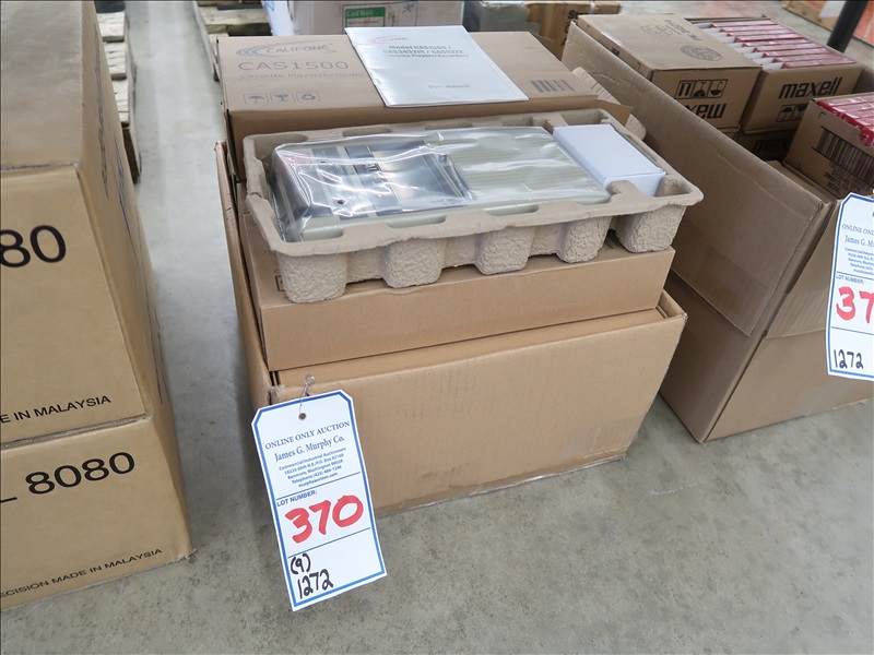 LOT, (9) CALIFONE CAS1500 CASSETTE PLAYER/RECORDERS (UNUSED) SAW