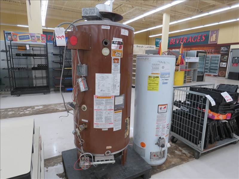 LOT, (2) HOT WATER HEATERS FOR SCRAP STEIN'S MARKET ONLINE ONLY
