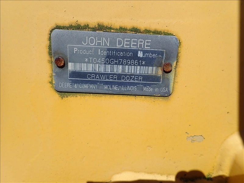 1993 JOHN DEERE 450G TC CRAWLER DOZER | WEBER CONSTRUCTION INC ...