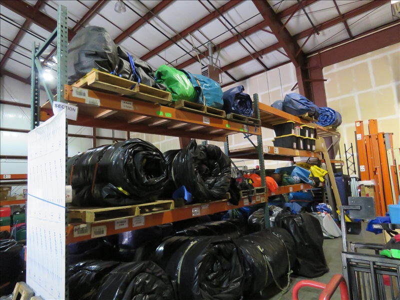 34'X10' 3SECTION PALLET RACKING WASHINGTON INFLATABLES AND