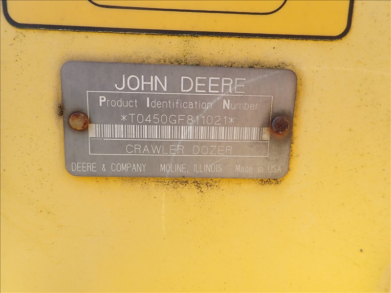 1995 JOHN DEERE 450G SERIES IV | WILDER CONTRACTOR INC - ONLINE AUCTION ...